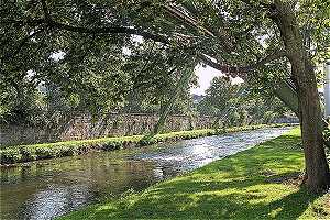 Wupper im Zentrum Barmen